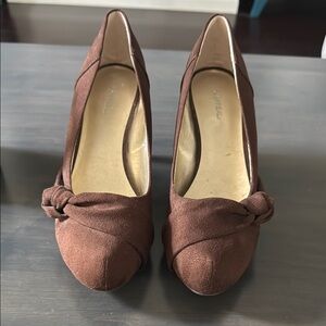 X-Appeal Suede Brown Women's Shoes size 10
